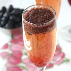 Blueberry Bellini Cocktail