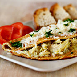 Omelette with Cabbage Filling