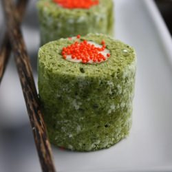 Matcha Cake Sushi Rolls