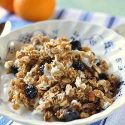 Blueberry + White Chocolate Granola
