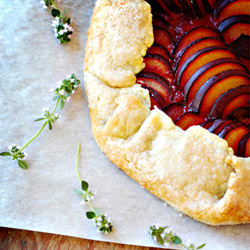 Rustic Almond Plum Galette