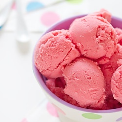 Raspberry Buttermilk Sherbet