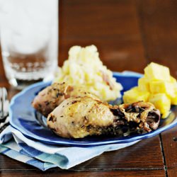 Crockpot Garlic Chicken Legs