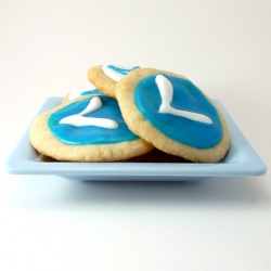 Blue and White Sugar Cookies