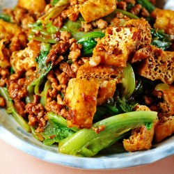 Pork, Tofu & Veggie in Bean Sauce