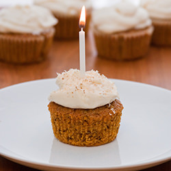 Birthday Carrot Cake Cupcake