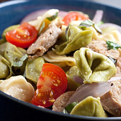 Tortellini with Sausage and Tomato