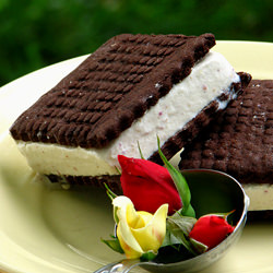 Vanilla Rose Ice Cream Sandwich