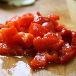 Roasted Red Pepper Pizza Panini