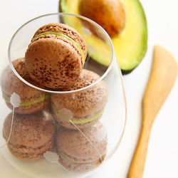 Chocolate & Avocado Macarons