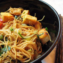 Black Pepper Noodles w/Tofu