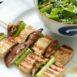 Japanese Tofu Skewers with Soba