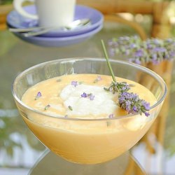 Floating Islands on Lavender Cream