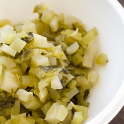 Pickled Mustard Green Relish