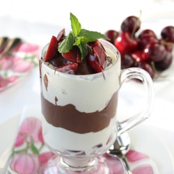 Cherry Nutella Sundae