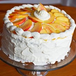 Peach Chantilly Cake
