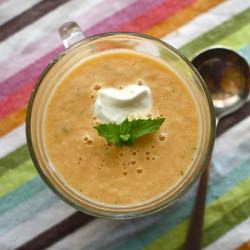 Chilled Cantaloupe Soup with Mint