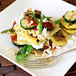 No-Bake Grilled Vegetable Lasagna