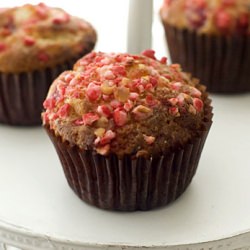 Raspberry and White Choc Muffins