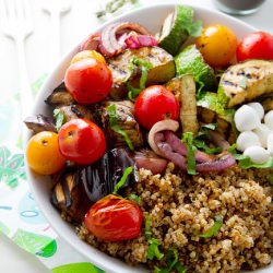 Balsamic Grilled Veggies and Quinoa