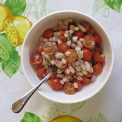 Lemony Bean Salad with Tomato