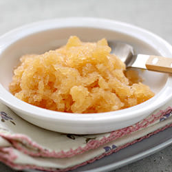 Nectarine and Oolong Tea Granita