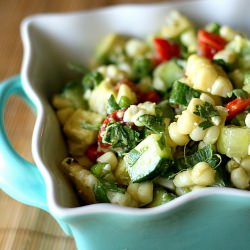 Grilled Corn Salad with Feta