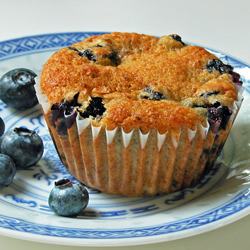 Healthier Blueberry Muffins