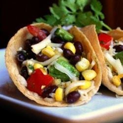 Black Bean, Corn and Avocado Tacos
