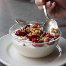 Coconut Milk Rice Pudding