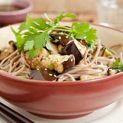 Soba Noodles with Roasted Eggplant