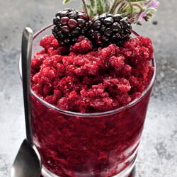 Blackberry and Ginger Granita