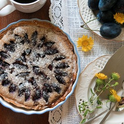 Plum Frangipane Tart