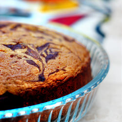Chocolate & Vanilla Marble Cake