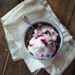 Coconut and Cherry Ice Cream
