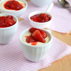 Vanilla Panna Cotta with Rosewater