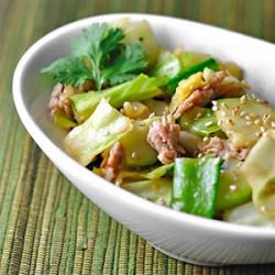 Crunchy Cabbage, Chicken, Cucumber
