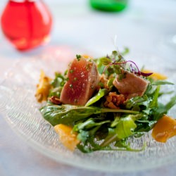 Tuna, Peach and Rocket Salad