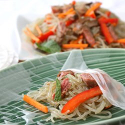 Flank Steak Spring Rolls