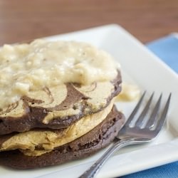 PB and Chocolate Pancakes