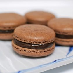 Chocolate Macaron with Ganache