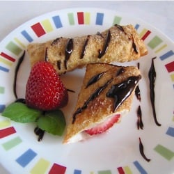 Strawberry Egg Rolls