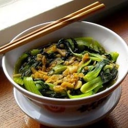 Stirfried Bok Choy with Garlic