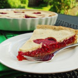 Raspberry Pie with Lemon Curd