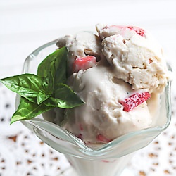 Strawberry Basil Ice Cream