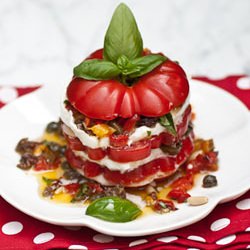 Tomato Millefeuille with Mozzarella