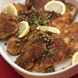 Breaded Pork Tenderloin with Lemon