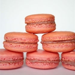 Raspberry Mascarpone Macarons