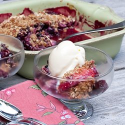 Summy Berry and Peach Crisp