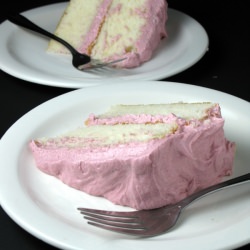 Cake with Blackberry Buttercream